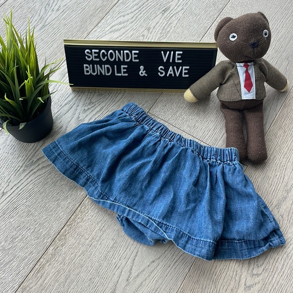 Baby Gap Jean skirt size 6-12 - Picture 3 of 3